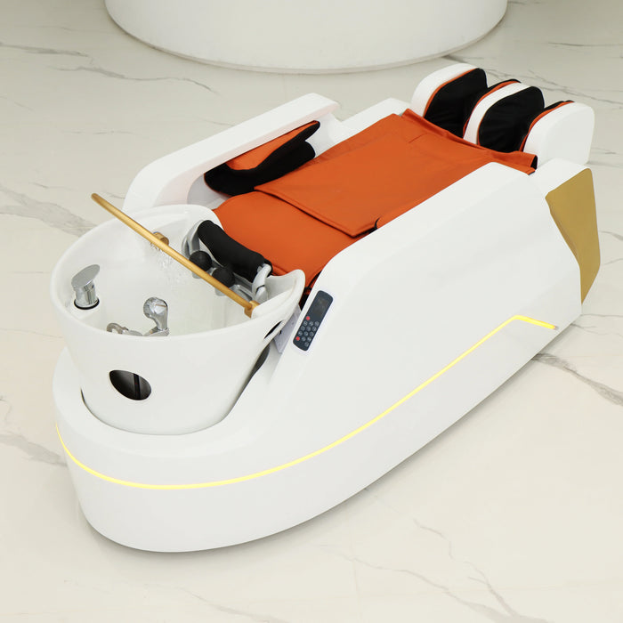 Salon spa water circulation Hair Washing Massage Chair Hair washing shampoo bed