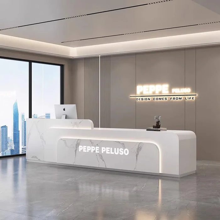 Register Commercial Reception Desks Front Church Hospital Club Computer Reception Desks Modern Escritorio Reception Furniture