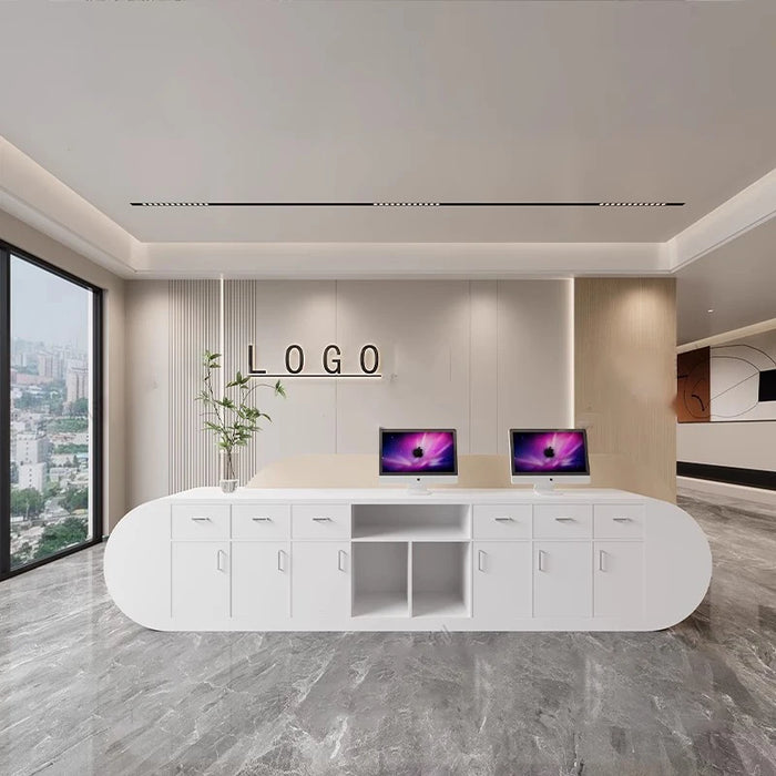 Beauty Salon Office Reception Desk Study Bar Writing Reception Counter Shop Restaurant Escritorios Office Furniture LJ50RT