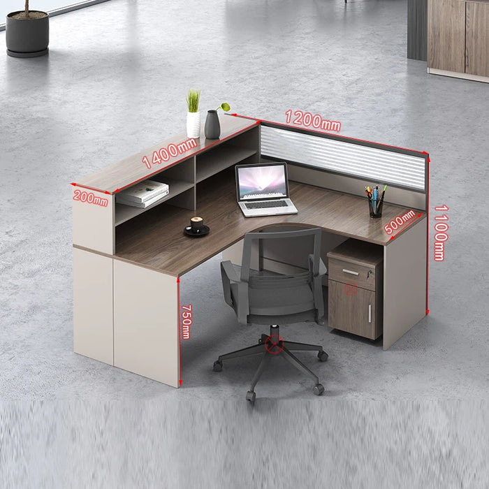 Black Cross-bonding Boss Reception Office Desk Conference Floor Free Shipping Computer Desks Bureau Meuble Home Luxury Furniture