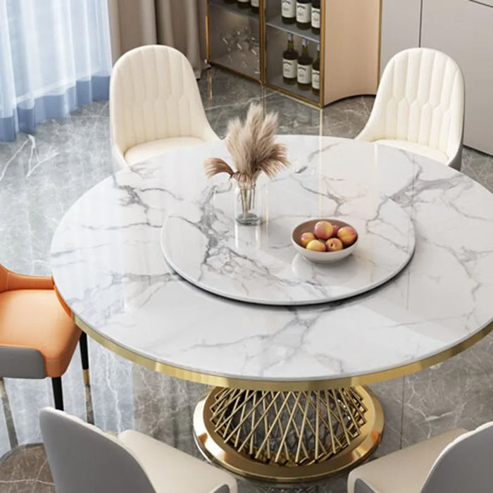 Round Modern Dining Table Restaurant Console Neat Hallway Patio Design Dining Table Nordic Mesas De Jantar Home Furniture