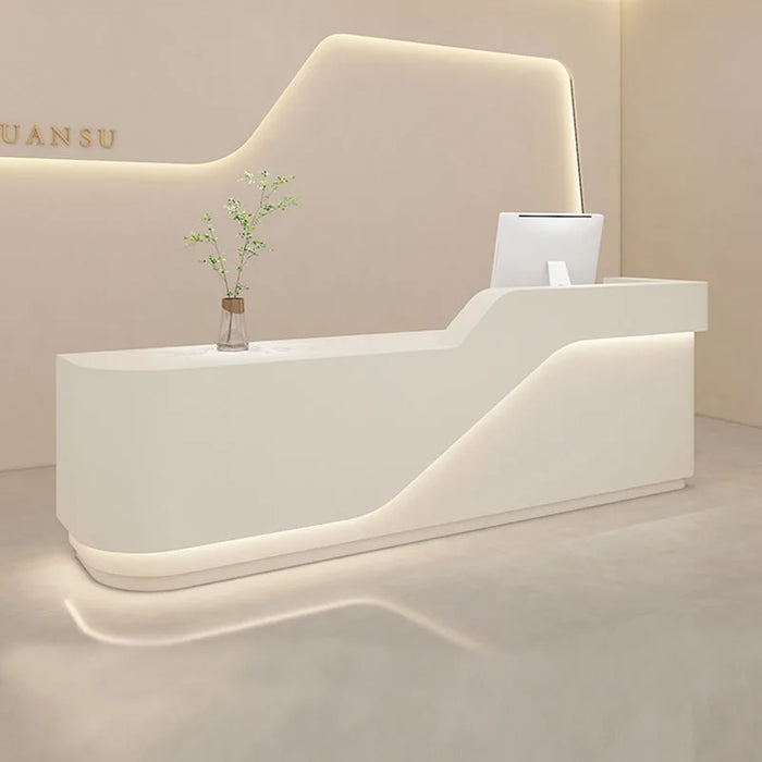 Counter Podium Reception Desk Office Store Lectern Information Hotel Beauty White Reception Desks Podium Comptoir Room Furniture