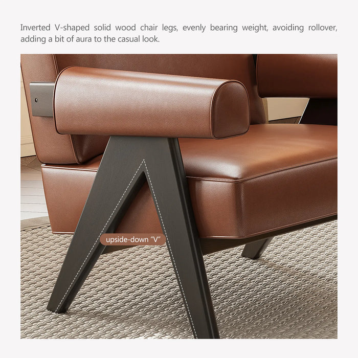Nordic Office Chair Luxury Real Leather Armchair Lounge Chairs Ergonomic Salon Living Room Chairs Home Furniture