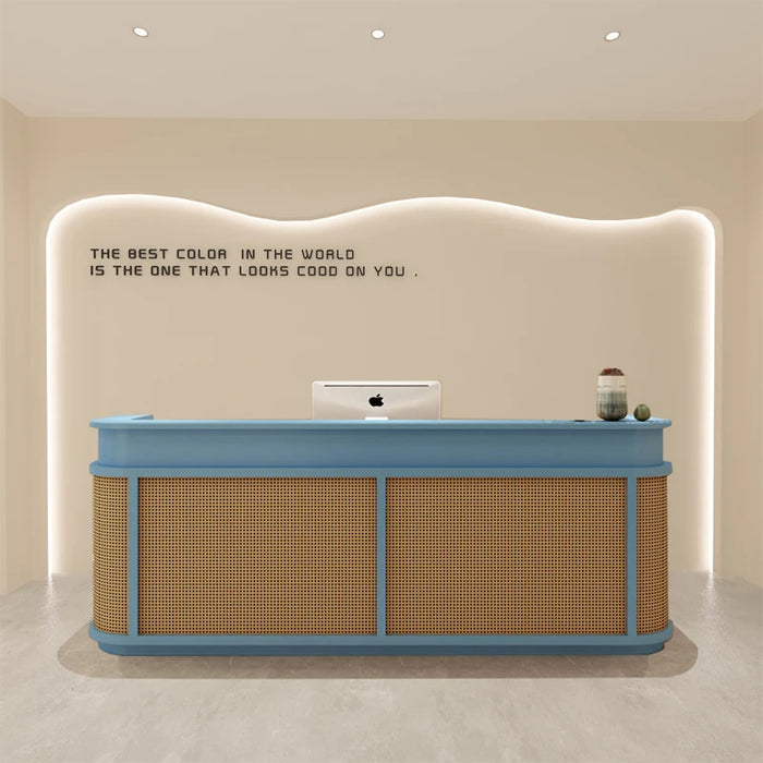 Check Out Reception Desk Lectern Counter Information Luxury Supermarket Reception Desk Podium Comptoir Caisse Bar Furniture