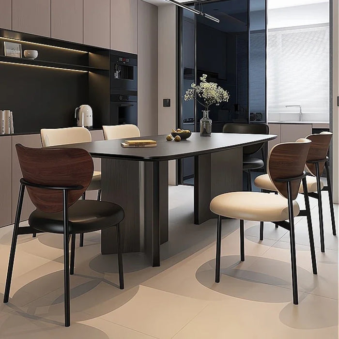 Retro Black Living Room Table Slate Coffee Simple Nordic Dining Table Minimalist Design Mesas De Comedor Home Furniture HD50CZ