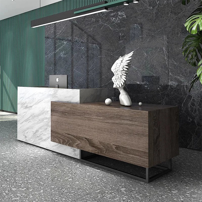 Beauty Salon Reception Desk Mobile Bar Counter Study Church Reception Desk Hospital Front Scrivania Cameretta Office Desk WJ25XP