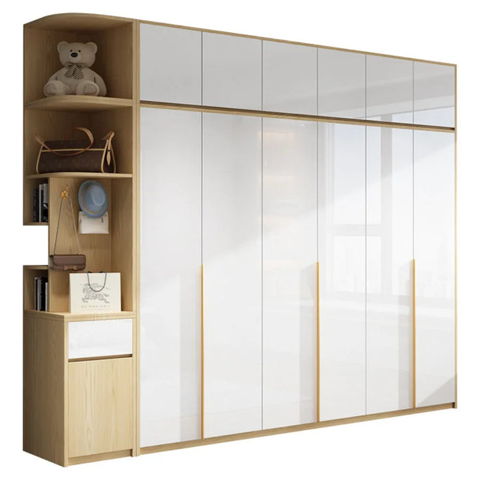 White Vanity Wardrobes Home Sliding Door Makeup Storage Wooden Doors Handle Closet Individual Guarda Komody Bedroom Furniture