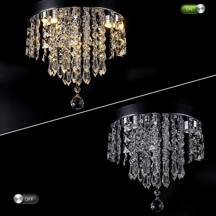 Crystal Ceiling Lamp Modern K9 Dinning Table Ceiling Chandelier Living Room Indoor Decora Lustres Lighting Fixtures Home Decor