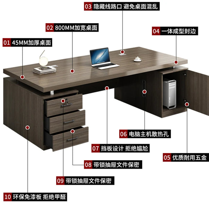 Studio Theater Office Desk Executive Salon Beauty Student Office Desk Conference Modern Escritorio Esquinero Office Furniture