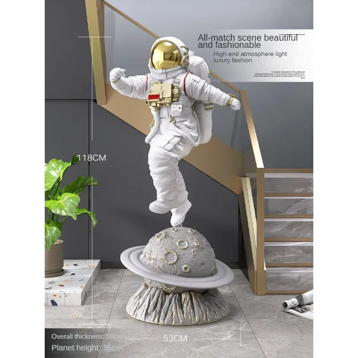 Nordic Style Astronaut Sculptures and Figurines, Luxury Home Large Interior Decoration, Living Room Accessories