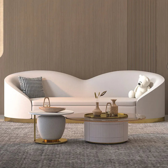 Nordic Velvet Sofa Relax Foam Sponge Luxury 3 Seater Modern White Couch Unusual Designer Lazy Adults Canape Salon Home Furniture