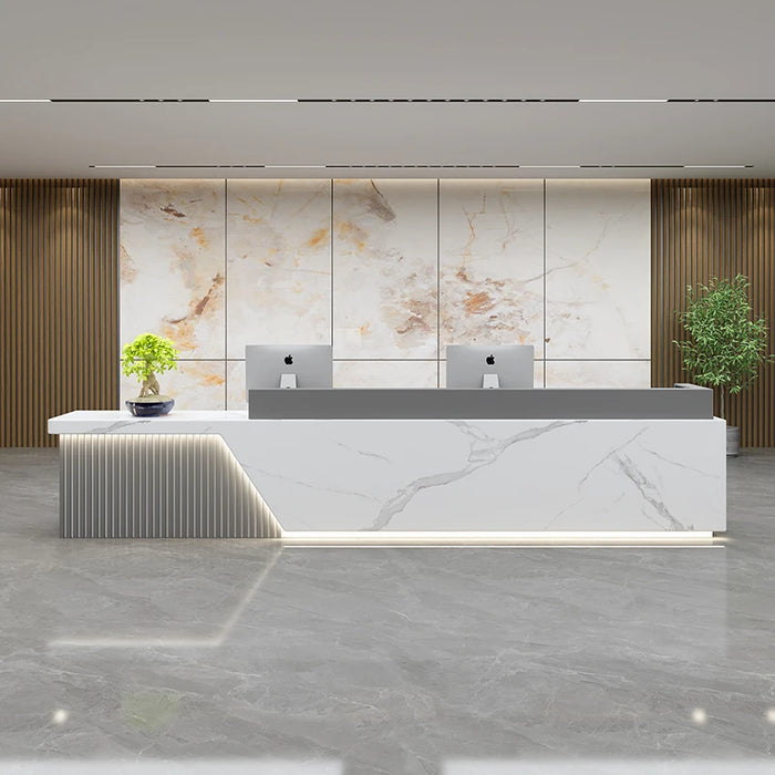 Computer Standing Reception Desks Salon Executive Club Checkout Reception Desks Counter Bancone Reception Modern Furniture