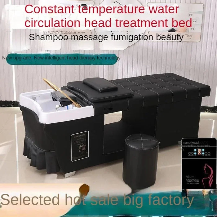 Water Circulation Shampo Chair Therapy Comfort Shower Head Massage Hair Wash Bed Lounge Silla Peluqueria Salon Furniture MQ50SC