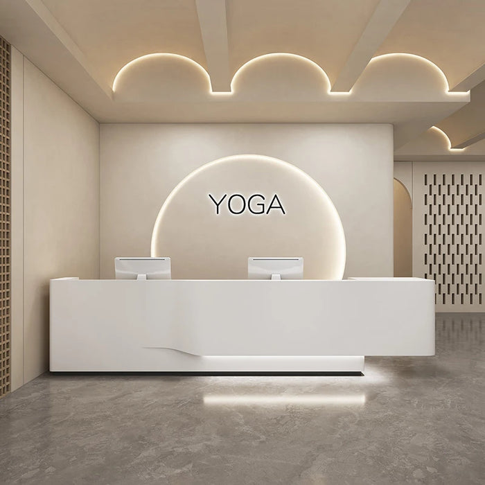Checkout Reception Counter Mobile Information Standing Reception Counter Clinic Grocery Beautysalon Meubilair Theater Furniture