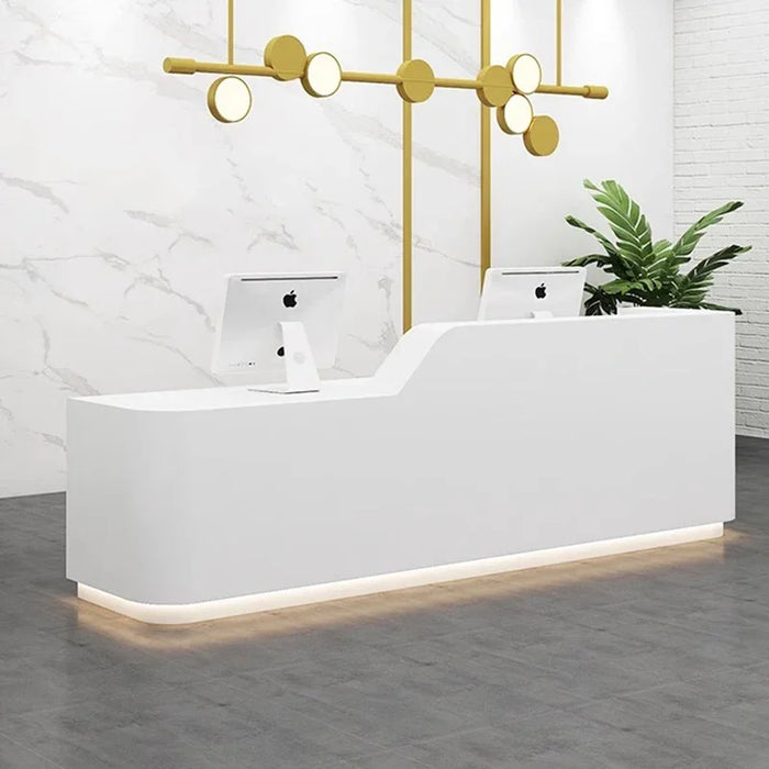 Beauty Salon Reception Desk Luxury Office Conference White Podium Mobile Reception Desk Store Scrivania Cameretta Bar Furniture