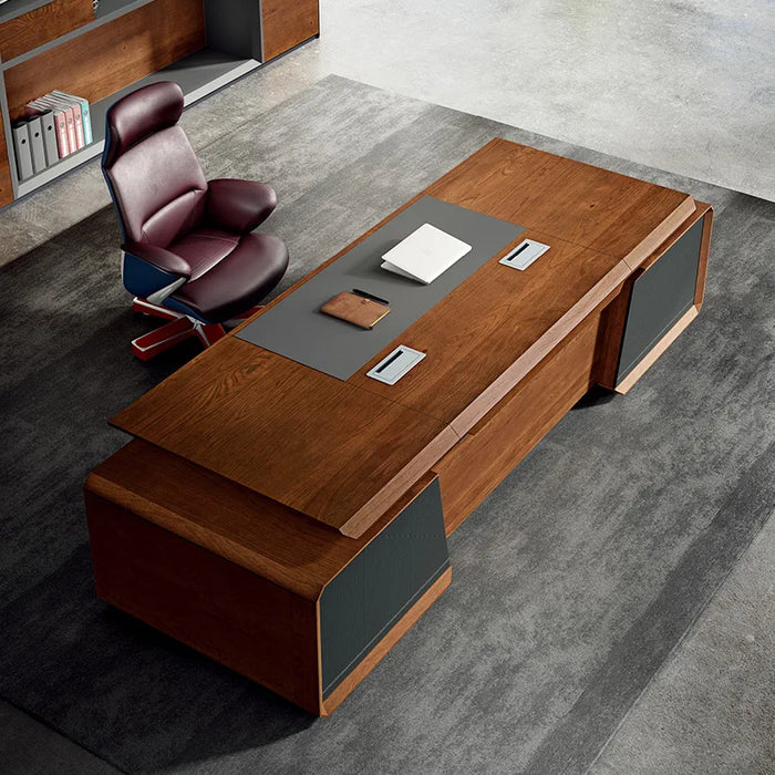Company boss desk, president desk, large class desk, chairman desk, chair combination office home