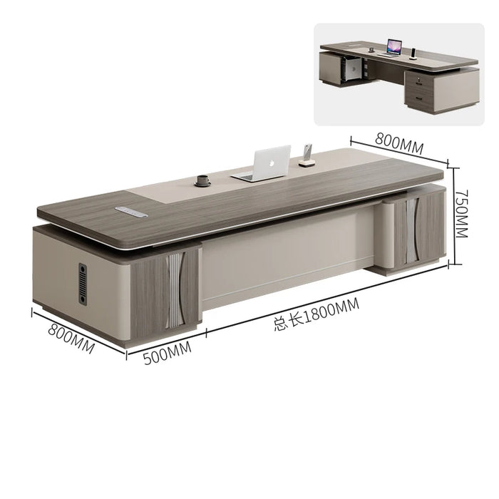Boss Desk Simple Modern Fashionable Light Luxury CEO Office Furniture Desk Combination Manager Single Boss Desk Combination