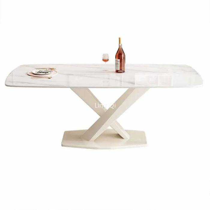 Modern Nordic Dining Table Set 4 Chairs Waterproof Waterproof Living Room Tables Coffee Food Mesa Table A Manger Home Furniture