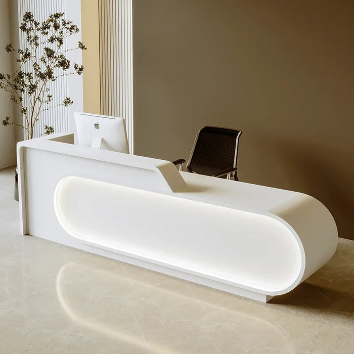 Modern Reception Desk Office Luxury Counter Cashiers Console Table Computer Storage Scrivania Ufficio Lavoro Office Furniture