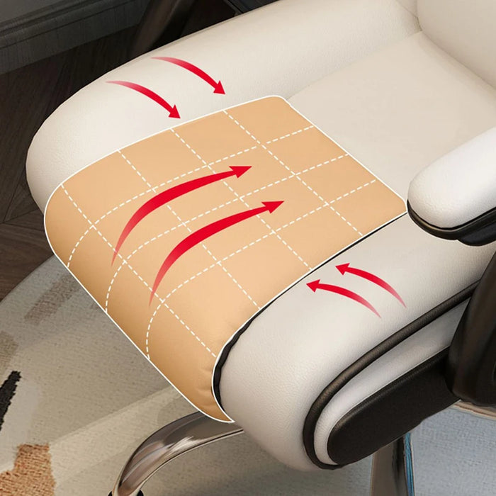 Ergonomic Gamer Chair With Lumbar pillow And Footrest High Back Game Chair Linkage Armrest Leather Fabric Work On Office Or Home