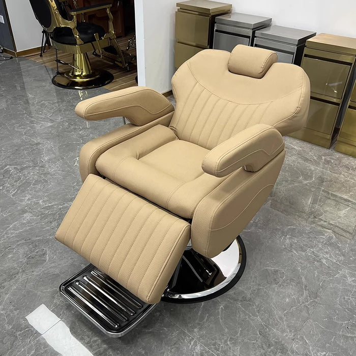 Beauty Reclining Barber Chair Swivel Cosmetic Professional Stylist Chair Treatment Luxury Sedia Girevole Salon Furniture LJ50BC