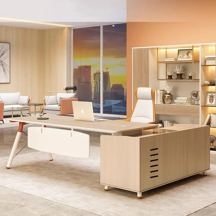 Filing Study Office Desk Monitor Writing Luxury Standing Executive Workflow Office Desk School Silla Escritorio Furniture HDH