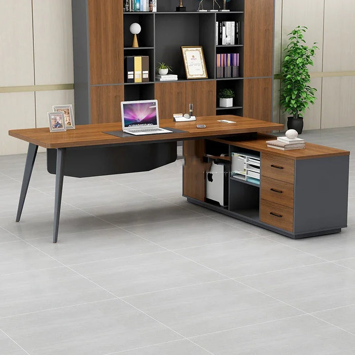 Modern Computer Office Desk Single Drawers Wood Designer Professional Desk Tables Studio Mesa Para Computador Home Furniture