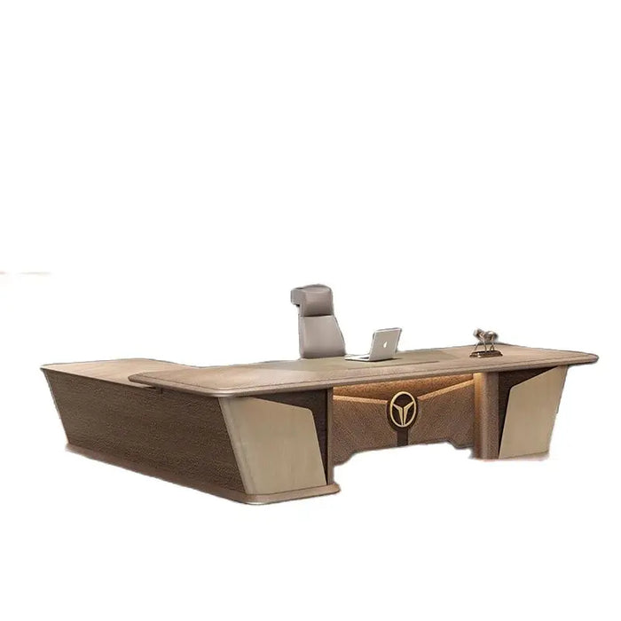 Italian style luxury office furniture, large class desk, high-end office desk, simple and modern