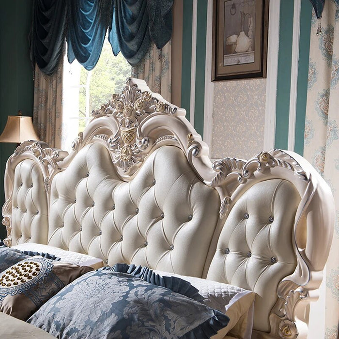 Wood Fancy Bed Frames Queen Mattress Headboard Master Bedroom Twin King Size Bed Modern Luxury Cama Matrimonial Hotel Furniture
