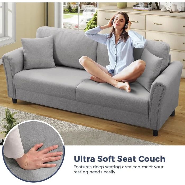Living Room Sofas Folding Sofa Bed Puffs Furniture Home Fabric Comfort Home Furniture,grey
