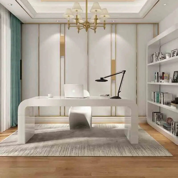 White Reception Office Desks Executive Study Floor Modern Office Desks Writing Conference Scrivania Ufficio Lavoro Furnitures