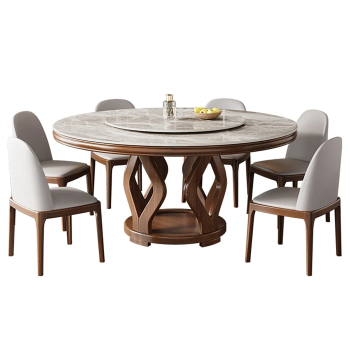 Mobile Round Dining Tables Living Room Garden Hall Luxury Salon Nordic Dining Table Set Center Side Mesa Plegable Home Furniture