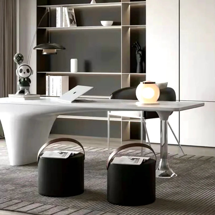Executive European Office Desk Standing Storage White Monitor Computer Desks Drawers Mid Century Mesa De Escritorio Furniture