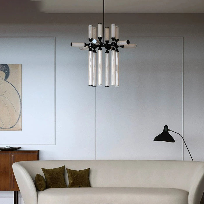 AiPaiTe Modern Living Room Pendant Light Study Bar Glass Tube Hotel Project Art Pendant Lighting.