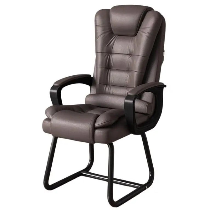 Executive Leather Office Chair Ergonomic Floor Modern Relaxing Design Armchairs Mobile Metal Chaise De Bureau Office Furniture
