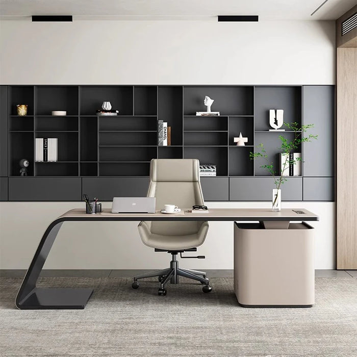 Executive Drawers Modern Desk Workbench Counter Standing Computer Office Desk Corner Writing Tavolo Da Lavoro Luxury Furniture