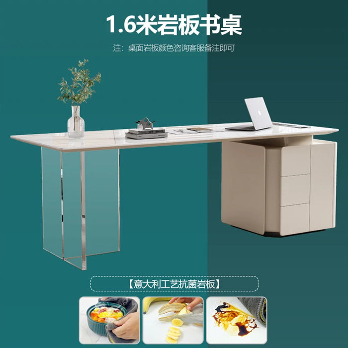 Study Conference Office Desks Standing Organizer Reception Corner Office Drawers White Mesa Para Escritorio Furniture WJ25XP