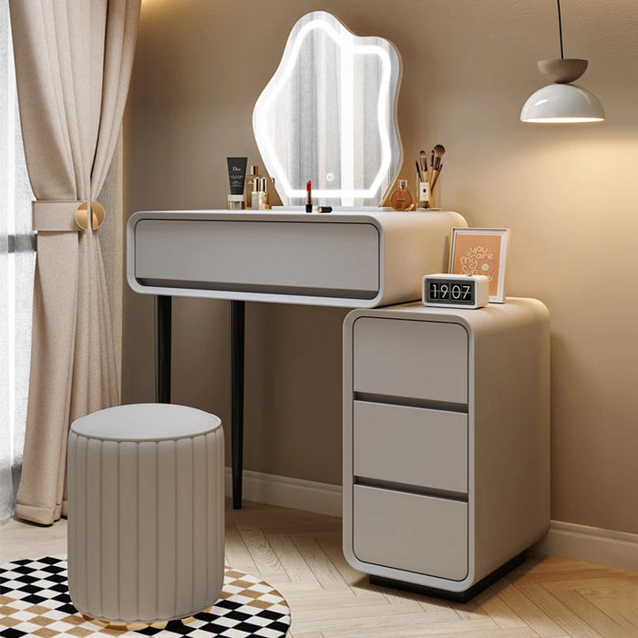Wood Vanity Table Room Long Toilet Origanizer Night Stand White Miniature Next Bed Dressers Mordern Tocador Minimalist Furniture