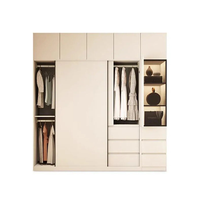 White Nordic Wardrobe Luxury Modern Large Room Organization Wardrobe Bedroom Storage Armario Multiuso Multifunction Furniture