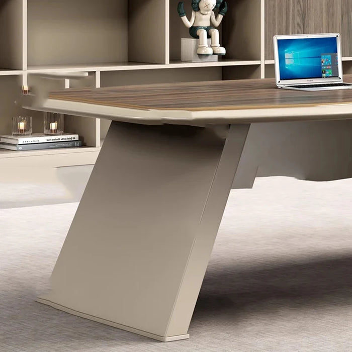 Luxury Modern Desk Tables Drawers Computer Wooden Long Arts Large Executive Office Desk Elegant Arredo Ufficio Home Furniture