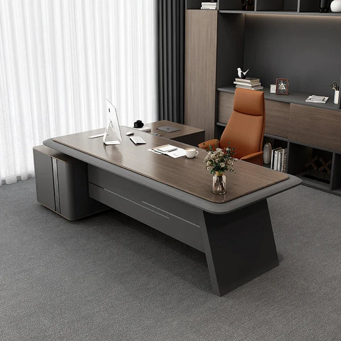 Study Office Desk Organizer L Shaped Executive Vanity Reception Desks Corner Nail Adjustable Mesa De Escritorio Office Furniture