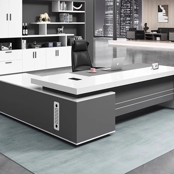 Desktops Executive Office Desks Reception White Reception Counter Monitor Mainstays Office Desks Storage Mesa Modern Furniture