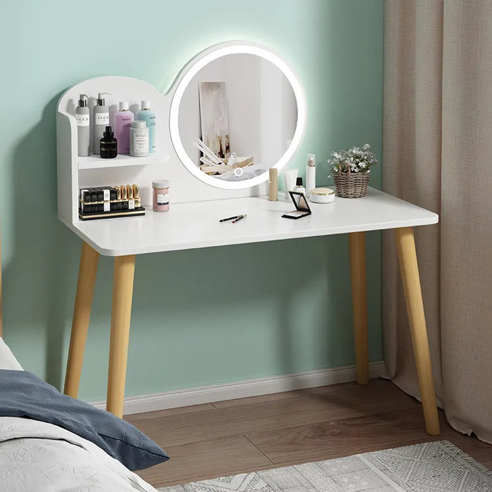 Bedroom Mirror Vanity Table Makeup Light Console Luxury Dressing Table Modern Coffee Large Beauty Penteadeira Home Furniture