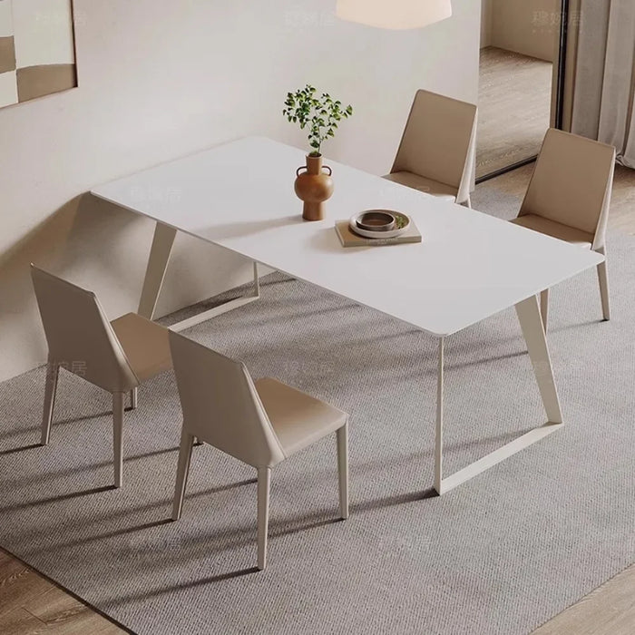High Set 4 Chairs Dining Table Minimalist Hotel Lobby Dining Table Waterproof Legs 75cm Muebles De Cocina Living Room Furniture