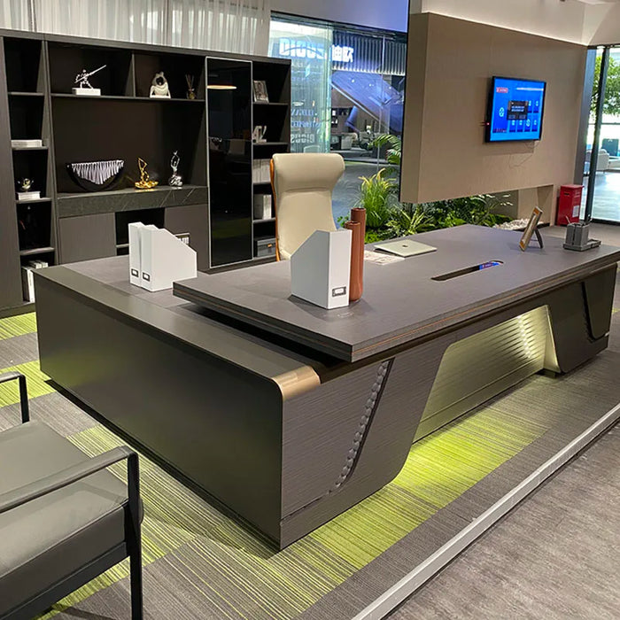 L Shaped Storage Office Desk Executive European Modern Long Computer Desks Standing Corner Mesa De Escritorio Home Furniture