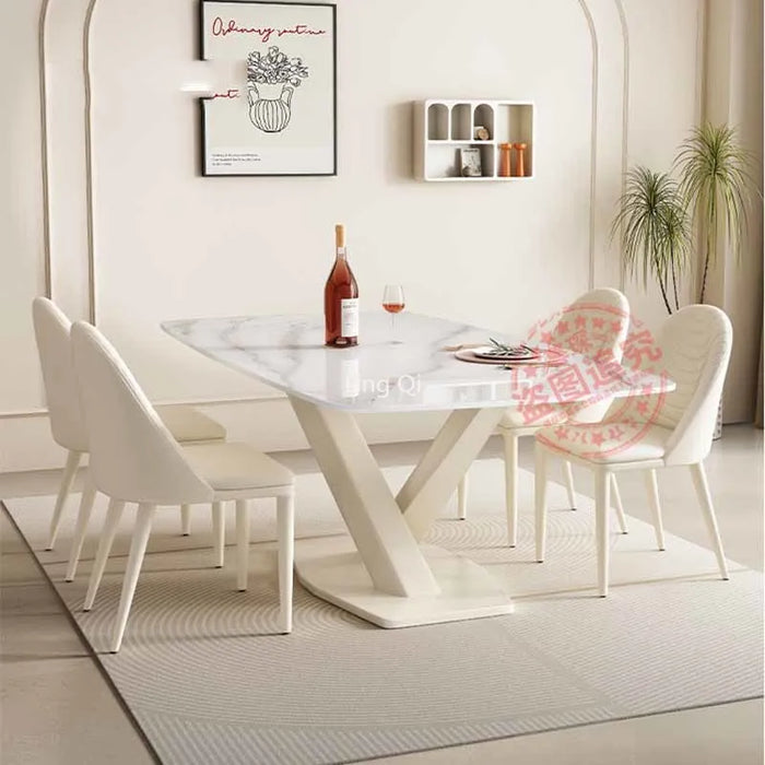 Modern Nordic Dining Table Set 4 Chairs Waterproof Waterproof Living Room Tables Coffee Food Mesa Table A Manger Home Furniture