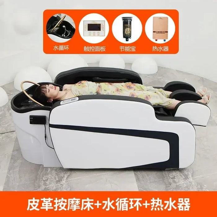 Massage Head Spa Shampoo Chair Hair Water Circulation Luxury Hair Wash Chair Salon Ergonomics Shampouineuse Furniture MQ50XF