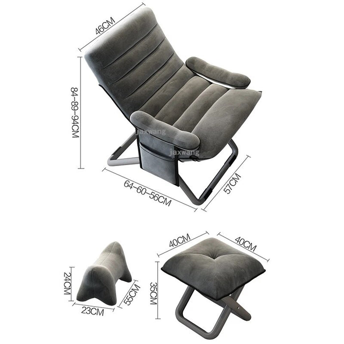 Fabric Leisure Office Chairs Simple Home Computer Chair Lazy Dormitory Folding Sofa Modern Backrest Game Chair Office Furniture