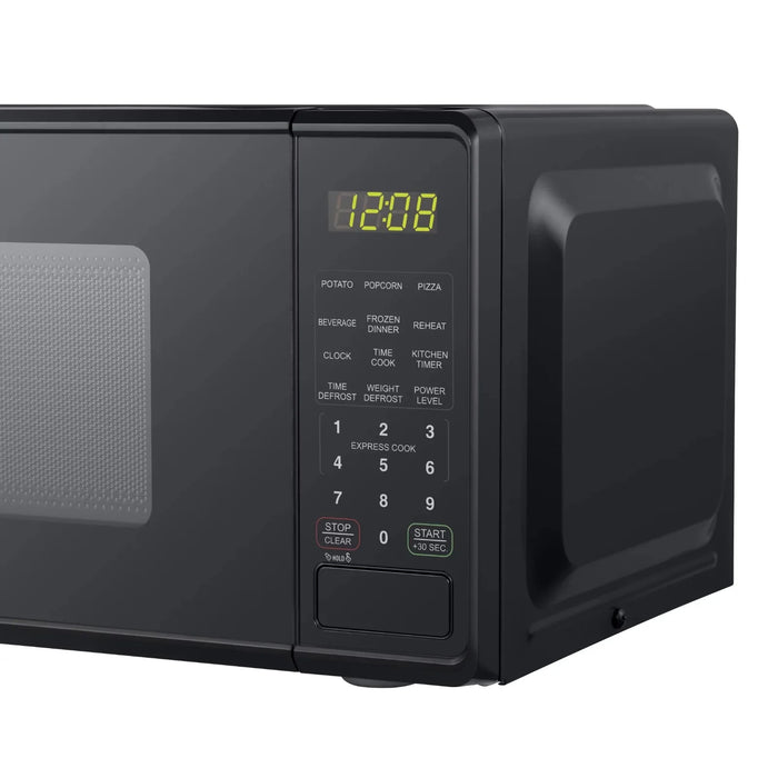 0.7 Cu Ft Countertop Microwave Oven - 700 Watts - Black Kitchen Appliances