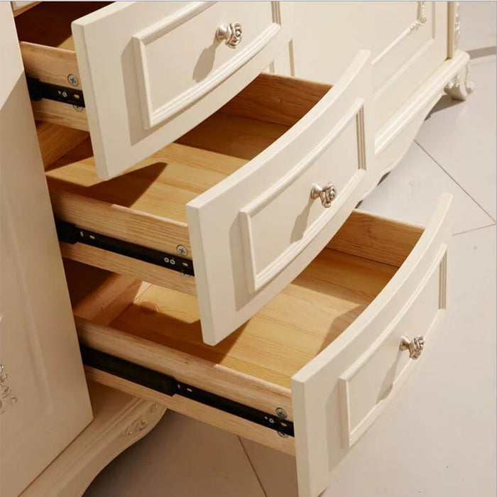 Five door wardrobe modern  European whole wardrobe French bedroom  furniture wardrobe pfy10157
